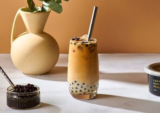LOR Pearls Recipe with Iced Caramel Latte